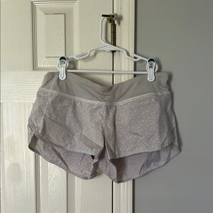 Lululemon Women's Gray Polka Dot Shorts Size 8